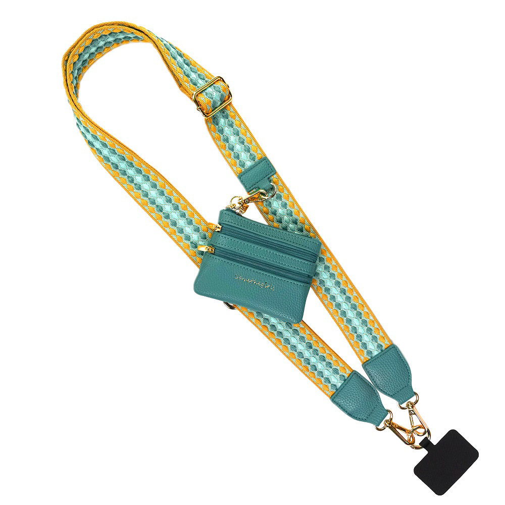 Clip & Go Strap w/Zippered Pouch Fun Dots