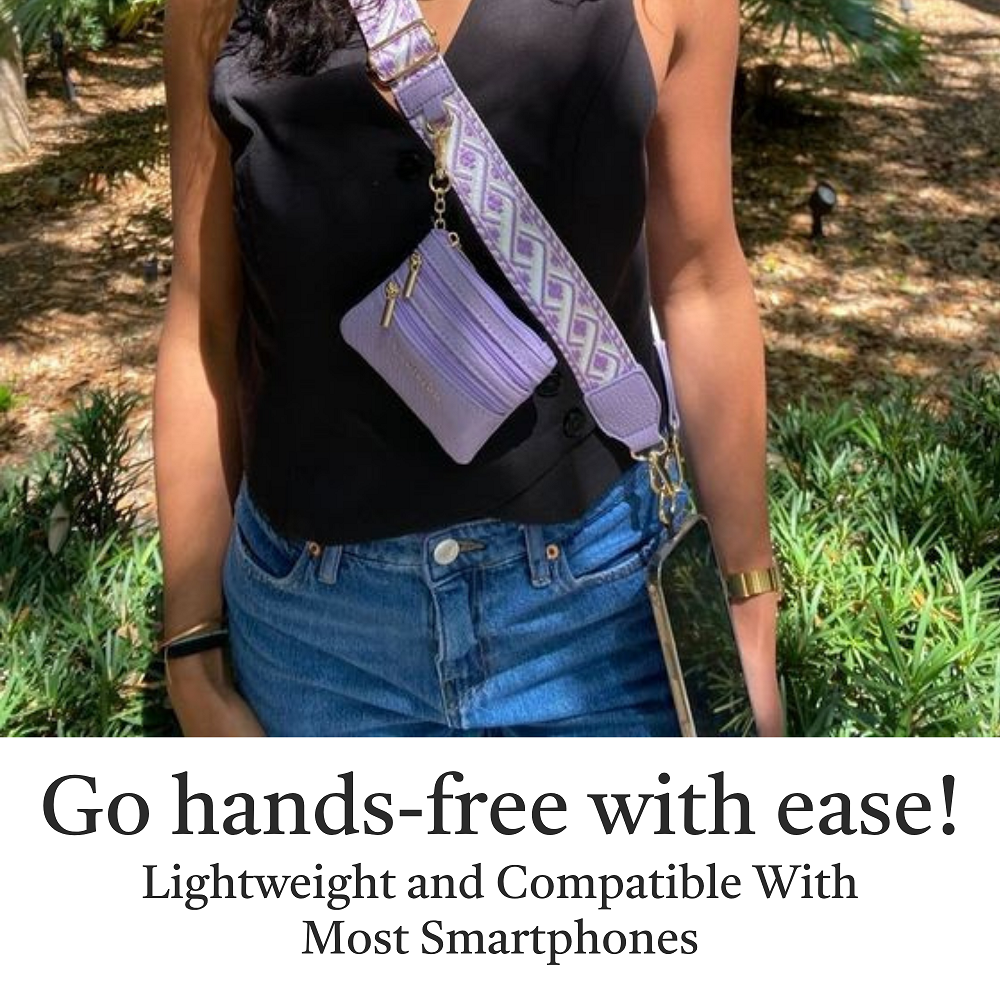 Clip & Go Strap w/Zippered Pouch XOXO