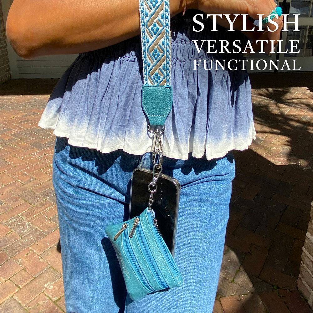 Clip & Go Strap w/Zippered Pouch XOXO