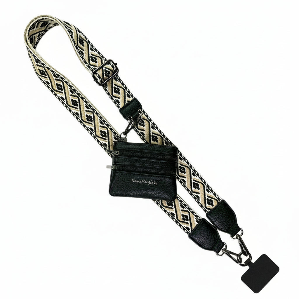 Clip & Go Strap w/Zippered Pouch XOXO