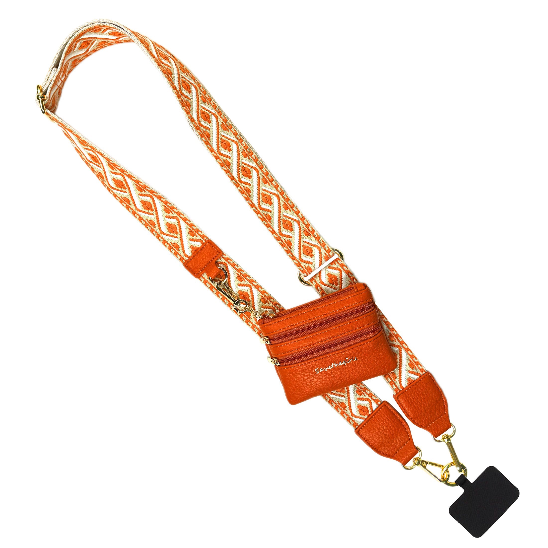 Clip & Go Strap w/Zippered Pouch XOXO